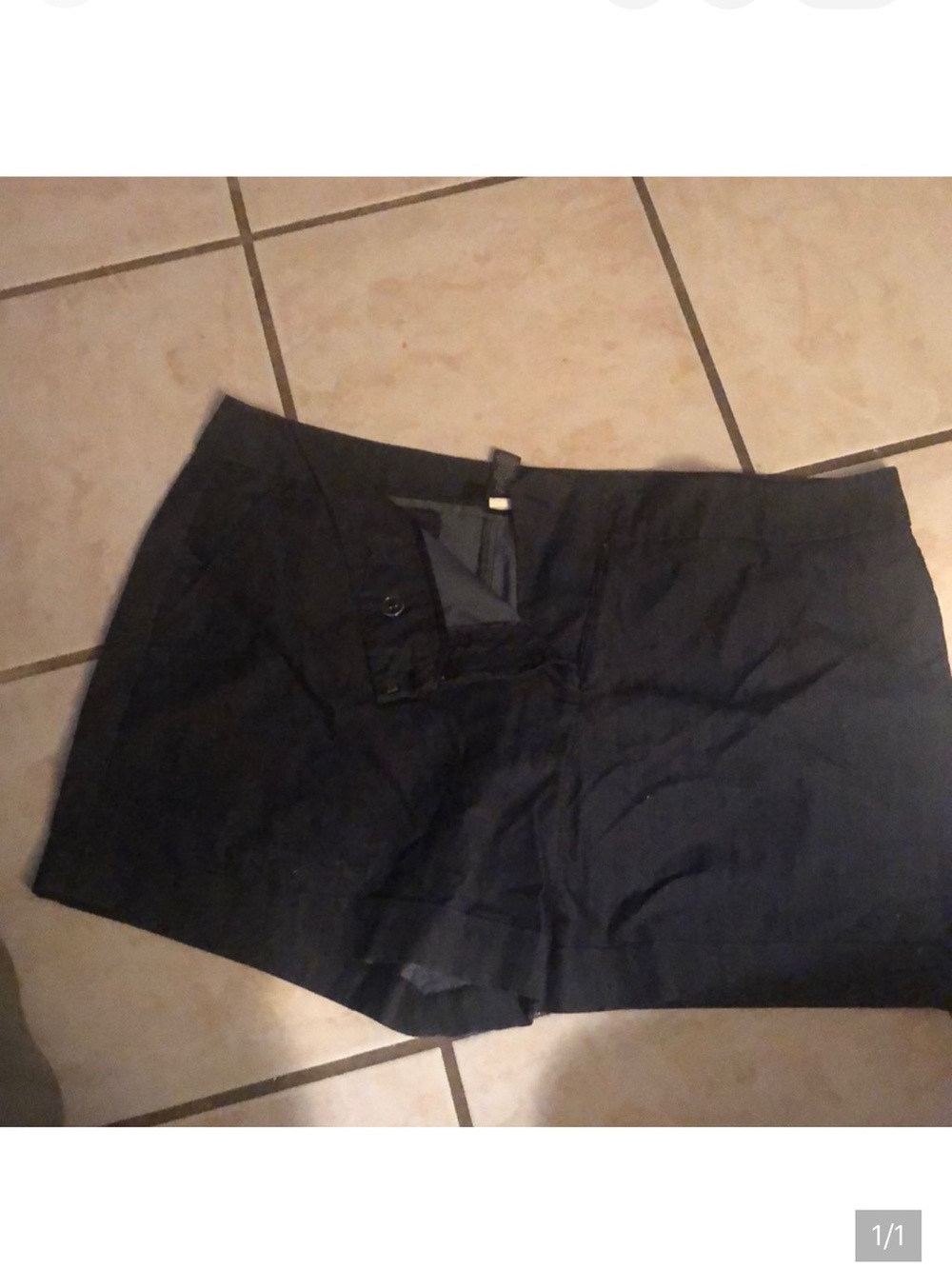 Apt. 9 Navy High-Waist Cotton Blend Shorts